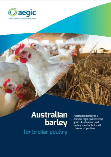 cover of barley for boiler poultry