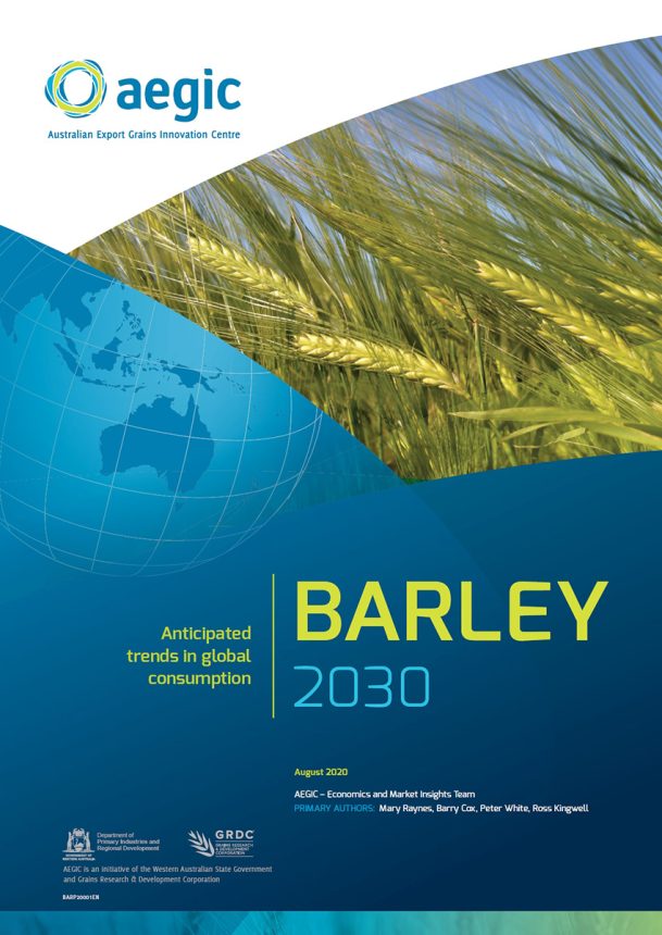 cover for anticipated trends in global consumption for barley report