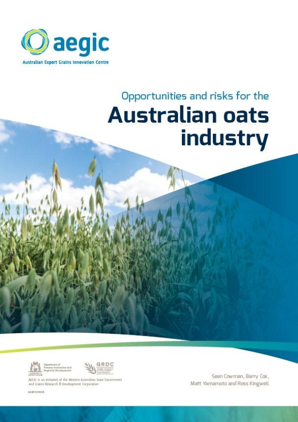 cover for Australian oats industry report