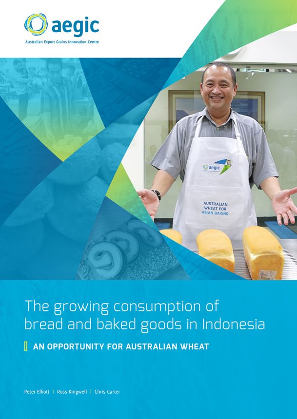 cover for the growing consumption of bread and baked goods in Indonesia report