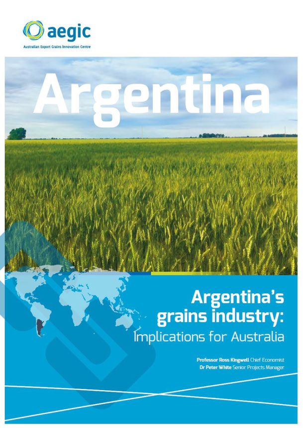 cover of Argentina's grains industry report